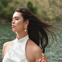 Etienne 24K Baroque Pearl Drop Earrings