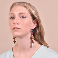 Allyriane Earthy Glory Statement Earrings (for non-pierced ears)