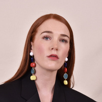 Claudette Color Drops Statement Earrings (for pierced ears)