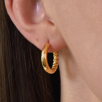 Zora Modern Gold Hoop Earrings