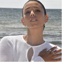 Femi Classic Heart Huggie Earrings (Silver)