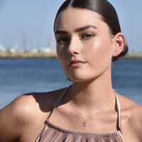 Capricorn Helix Screw Back Earring (Gold Single Piece)