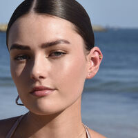 Libra Helix Screw Back Earring (Gold Single Piece)