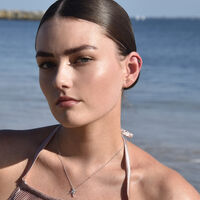 Pisces Helix Screw Back Earring (Silver Single Piece)