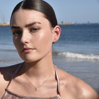 Sagittarius Helix Screw Back Earring (Gold Single Piece)