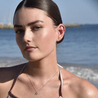 Sagittarius Helix Screw Back Earring (Silver Single Piece)