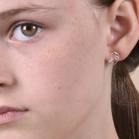 Artsy Face Dainty Stud Earrings