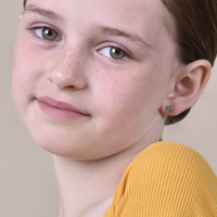 Little Broccoli Dainty Stud Earrings (Silver)