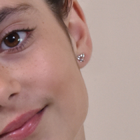 Little Silver Heart Set Earrings