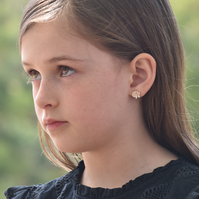 Little Hedgehog Dainty Silver Stud Earrings