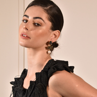 La Pierre Labradorite Crystal Pearl Drop Earrings