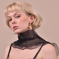 Darlene Contemporary Pearl Art Earrings