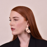 Jaslyn Rose Gold Mismatching Earrings 