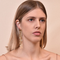 Lizette Luxury Golden Tassel Earrings 