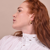 Lowe Modern Gold Curve Earrings