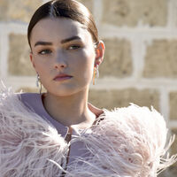 Aviva Two Tone Diamante Knot Earrings