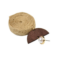 Mya Rolled Knit Ethical Earrings (for pierced ears)