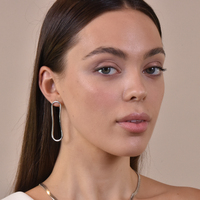 Tiffany Contemporary Flow Earrings (Platinum)