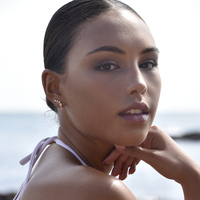 Gabrielle Pastel Diamante Climber Earrings (Pink)