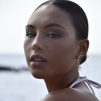 Gabrielle Pastel Diamante Climber Earrings (White)