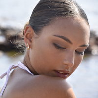 Gabrielle Pastel Diamante Climber Earrings (Yellow)