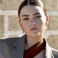 Gracelynn Freshwater Pearl Hoop Earrings (Gold)