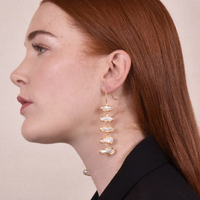 Maelynn 24K Artisan Pearl Drop Earrings
