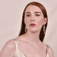 Elsa Boho Style Shell String Earrings (My ears are pierced)