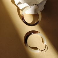 Carme Resin Hoop Earrings