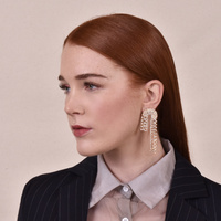 Aria Diamante Arch Earrings (my ears are pierced)