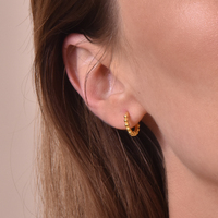 Este Gold Vermeil Dainty Sleeper Earrings
