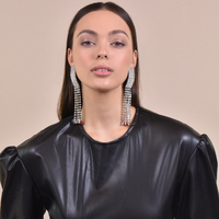 Lemaire Catwalk Diamante Tassel Earrings