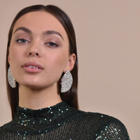 Deanna Catwalk Diamante Statement Earrings