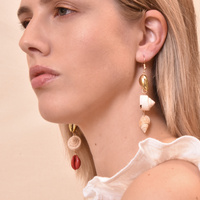 LuLu Bohemian Mismatching Shell Drop Earrings