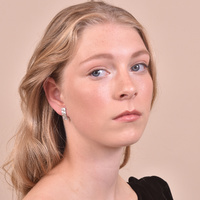 Mae Artsy Silver Foil Earrings