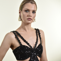 Francoise Luxury Baroque Pearl Drop Earrings (with Silver Leaf)