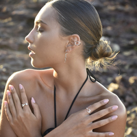 Bambie Serpent Drop Earrings (Silver)