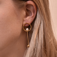 Adora Simplicity Drop Mismatching Earrings (for pierced ears)