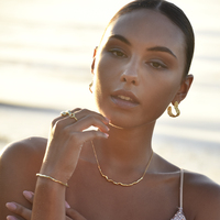 Amandine Artisan Sculptural Flow Earrings (Gold Vermeil)