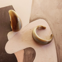 Genvieve Resin Hoop Earrings