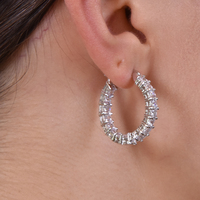 Carabelle Topaz Hoop Earrings