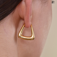 Porter Modern Gold Chic Huggie Earrings