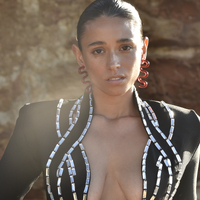 Darya Artsy Wave Earrings (Red)