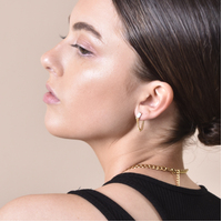 Archer Modern Muse Loop Chain Earrings 