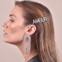 Amour Rhinestone Hair Clip