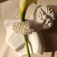 Esther Vintage Pearly Blossom Barrette