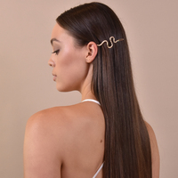 Anemone Gold Serpent Barrette