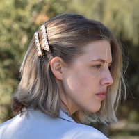 Elsie Pearly Heart Barrette Set