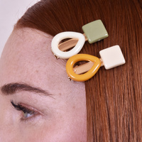 Effie Retro Pastel Barrette Set