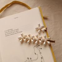 Vienna Floral Pearly Barrette Set